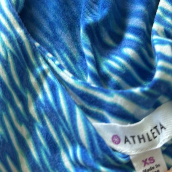 Athleta Blue Sleeveless Ocean Reef Sporty Dress size Small - Picture 3 of 3